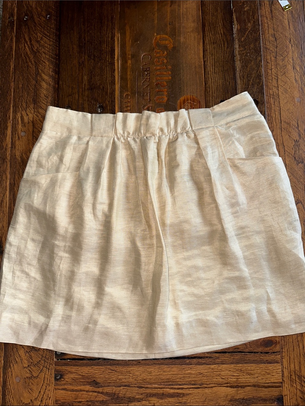 J. Crew Linen-Blend Mini Skirt